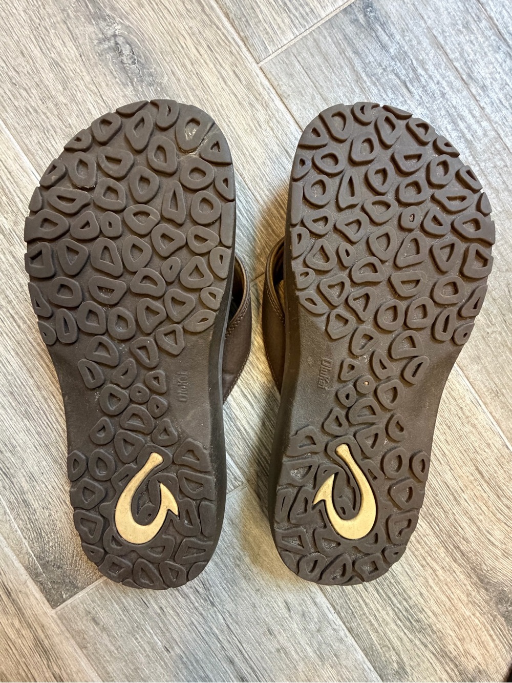 Olukai Ohana Dark Java Ray Flip-Flop Sandal Casual Men's Size 11 - Picture 7 of 9